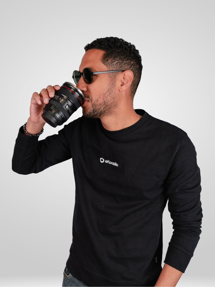 Sweat col rond épais unisexe
