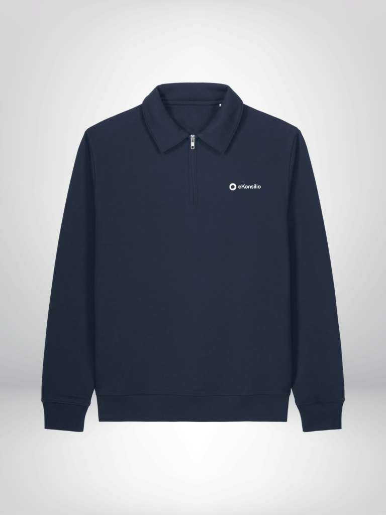 Sweat polo zippé