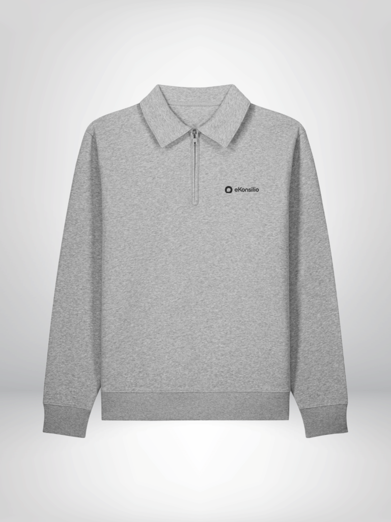 Sweat polo zippé