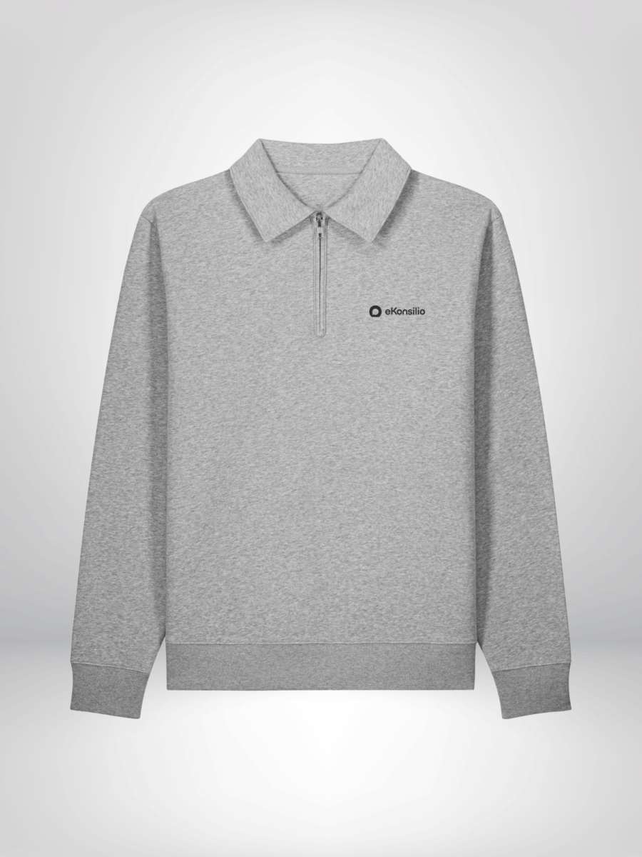 Sweat polo zippé